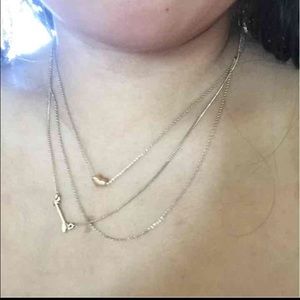 3 in 1 gold necklace