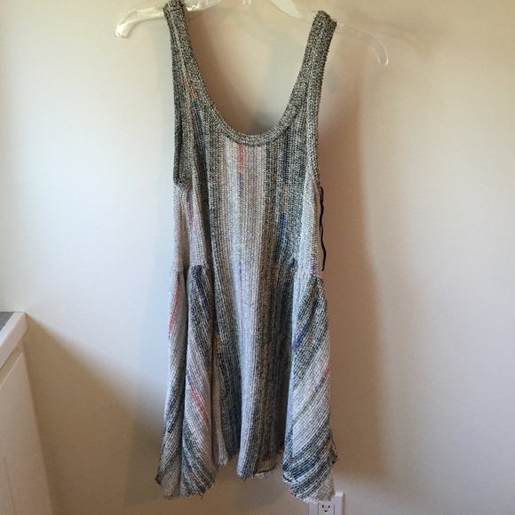 Knit Free People grey tank dress