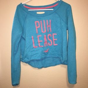 Hollister crop sweater