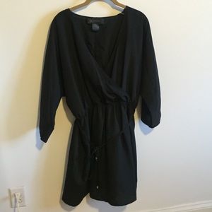 Black CrissCross Front Dress