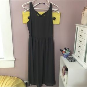 Forever 21 Grey Long Dress SMALL