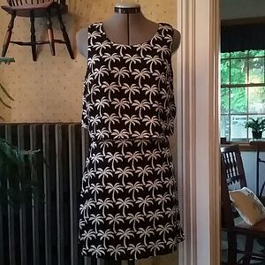 Palm tree 2 piece attached dress