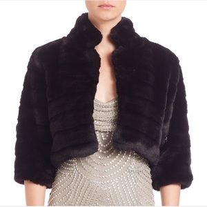 black fur coat