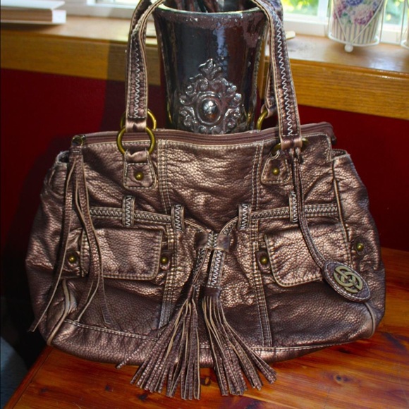 Marc ecko Handbags - Marc Ecko Red distressed faux leather bag!