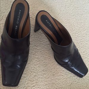 Antonio Melani black leather shoes