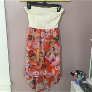 High Low Hawaiian Floral Dress. Size 3. Worn twice