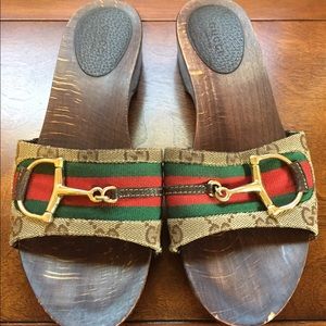Authentic Signature Gucci Clog Shoes