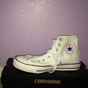 White high top converse all stars new