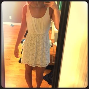 White dress with lace