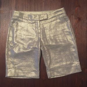Gold Shimmering Shorts