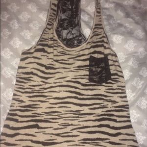 A cheeta lace top
