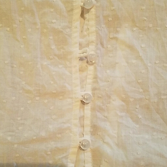White Ruffle Collar Top - Picture 2 of 4