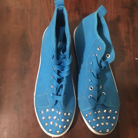 Blue shoes