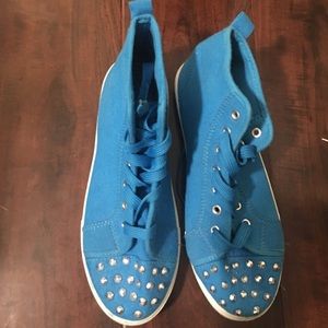 Blue shoes
