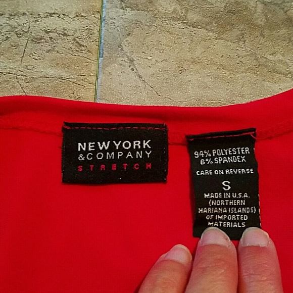 Red Wrap Style Top - Picture 4 of 4