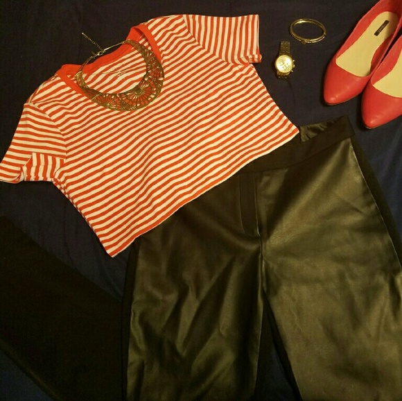 Nautica Striped V-Neck Top - Picture 1 of 3