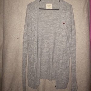 Gray cardigan from Hollister