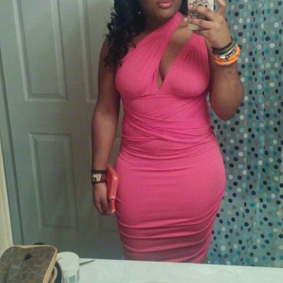 Pink multiway dress