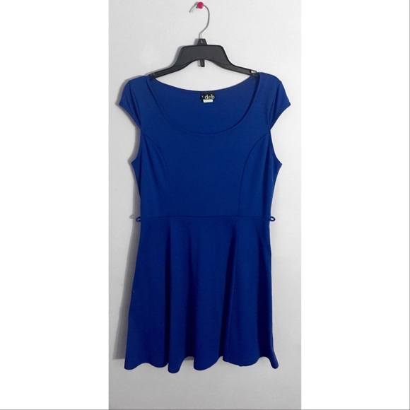 Deb || Blue Skater Dress