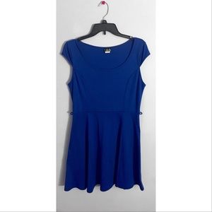 Deb || Blue Skater Dress