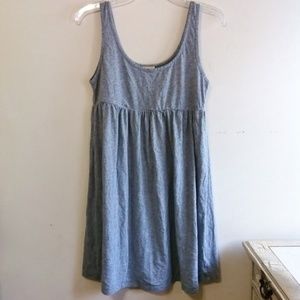 Gray Sleeveless Tank Dress