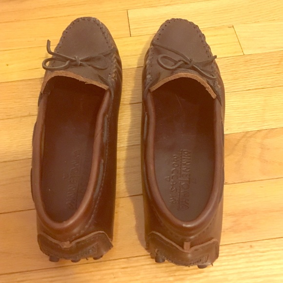 Minnetonka leather moccasins