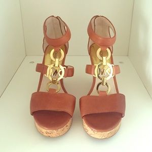 Michael Kors Tan Wedges