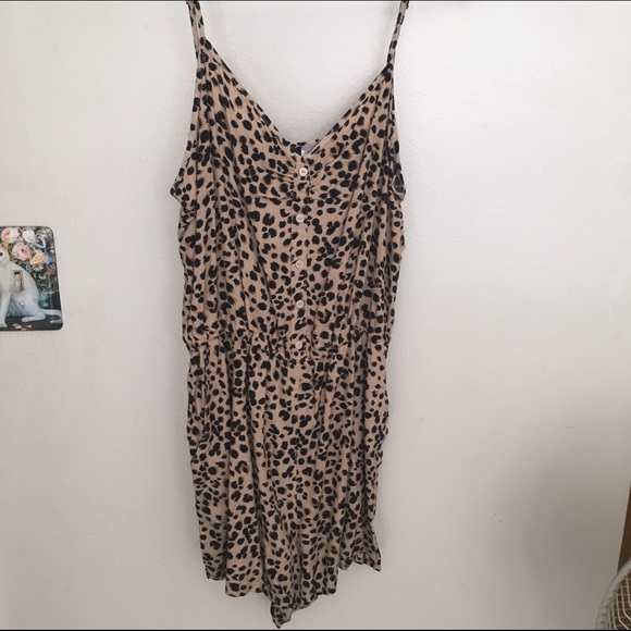 H&M Leopard Print Romper
