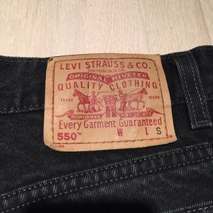 VINTAGE BLACK 550 LEVIS SIZE 10 REG S
