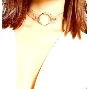 Clear Ring Choker
