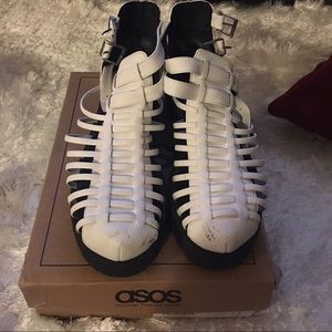 White ASOS Booties