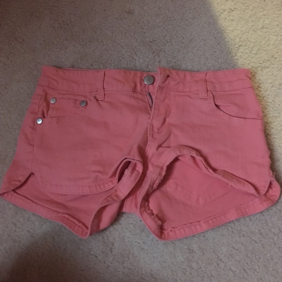 Coral colored shorts