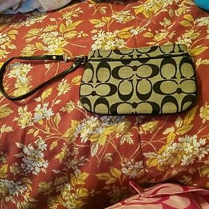 Small coach wristlet