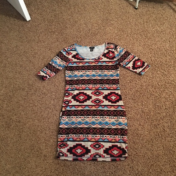 Aztec Fitted Dress