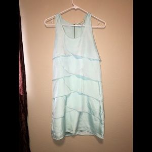 Baby blue scalloped dress