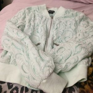 Light Blue bomber jacket