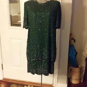 Beautiful cocktail dress, lots of beading