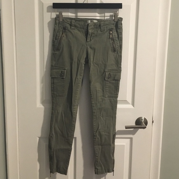 Nordstrom Green Skinny Cargo Pants