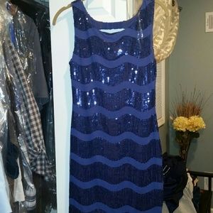 Sequin blue dress