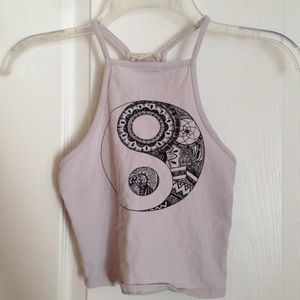 Peace Sign Tank Top (Cropped)