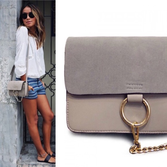 ❤️PRICE FINAL❤️ Faux Suede Grey Chain Bag
