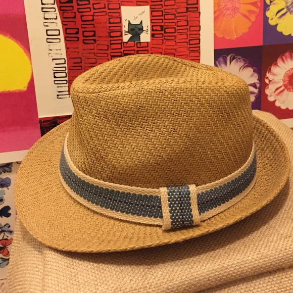 AEO Wide Band Straw Fedora