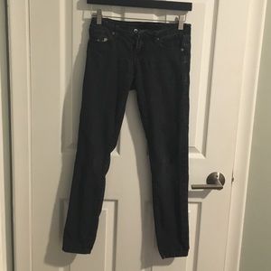 Dark denim skinny jeans