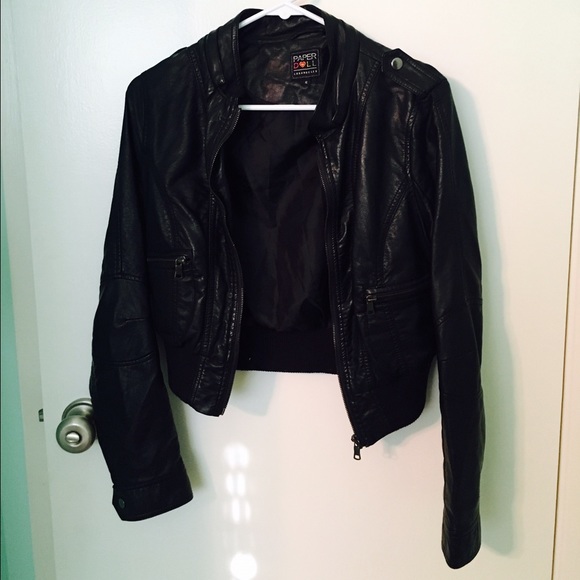 Black Faux Leather Jacket