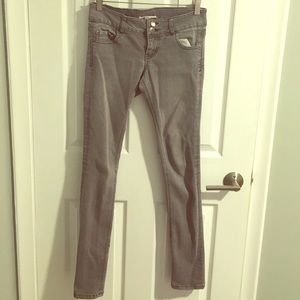 Gray skinny jeans