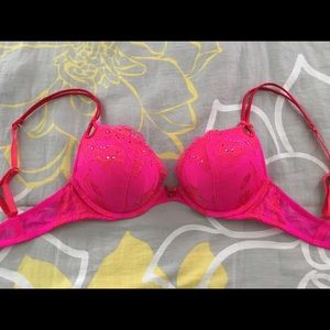 Victoria's Secret pink jewel bra