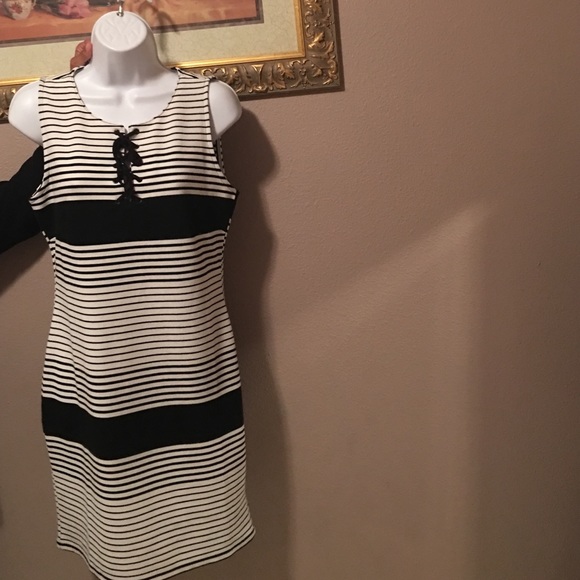 Beatiful new Black And white dress