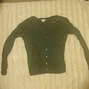Gray cardigan