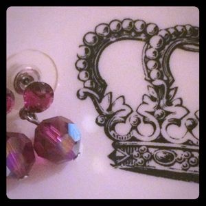 Pink Crystal Earrings
