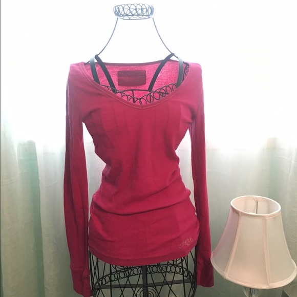 Hot Pink Aeropostale Long Sleeve Tshirt